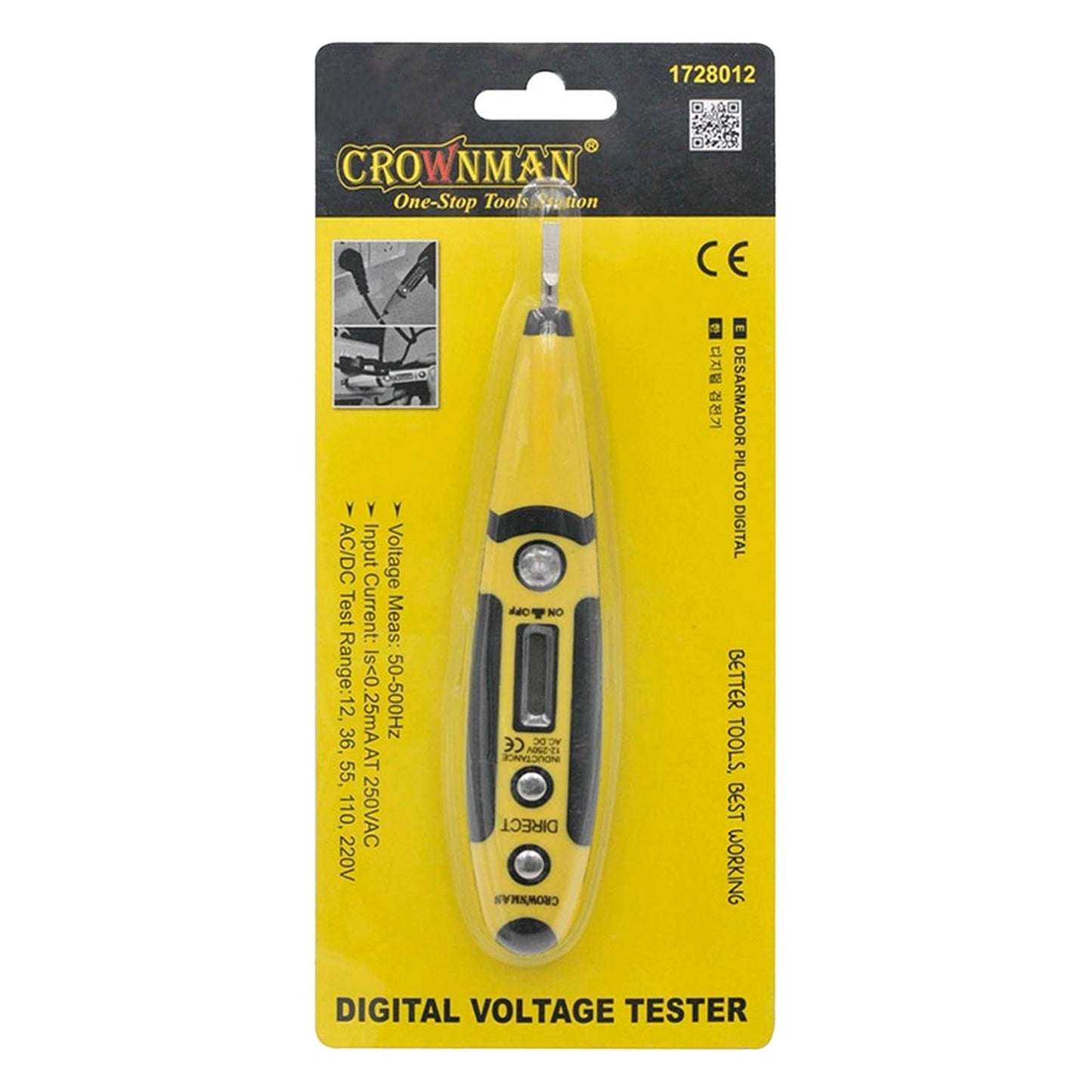 Digital Voltage Tester Pen 12-250V AC/DC