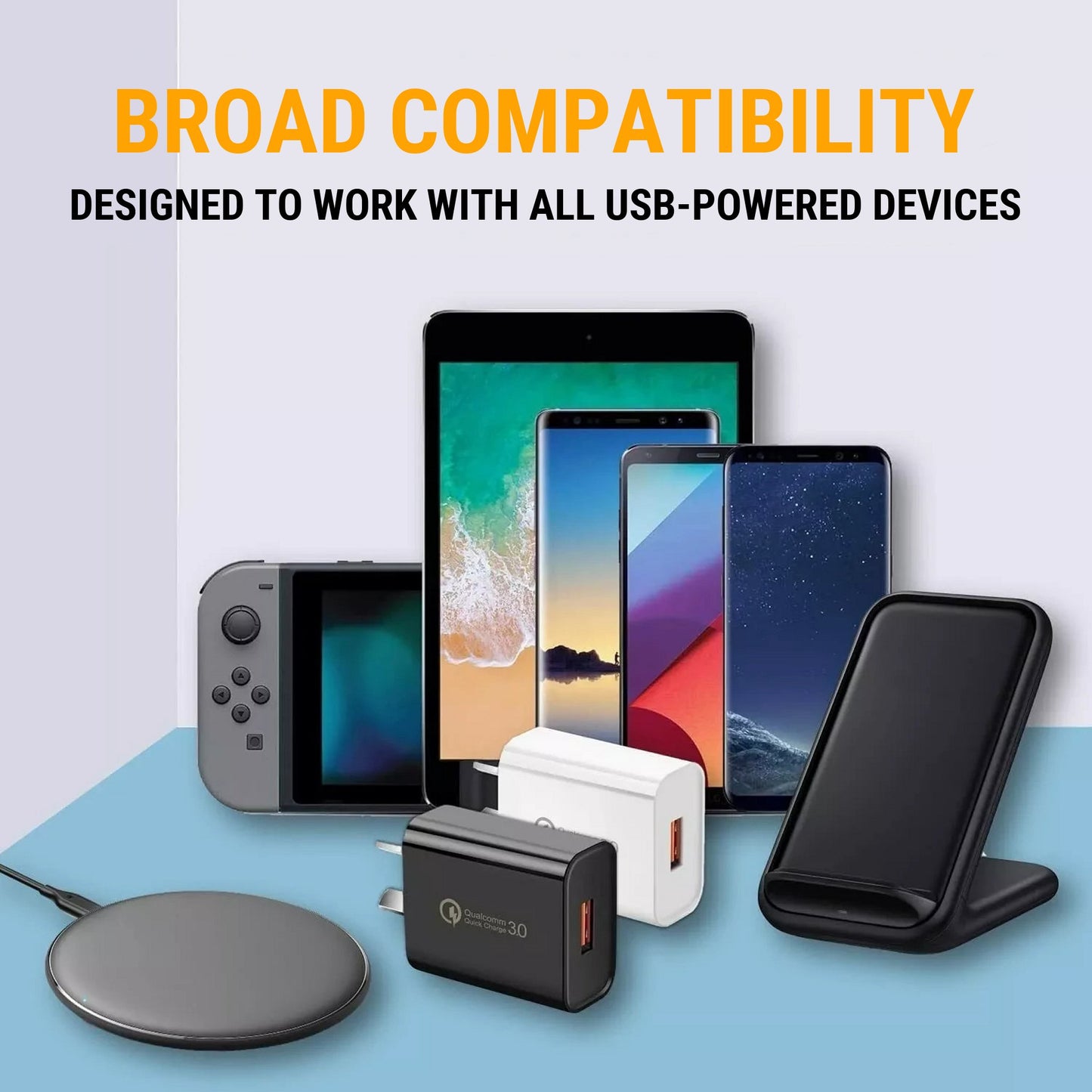 USB Wall Charger – 18W USB-A QC3.0 Fast Charger Black