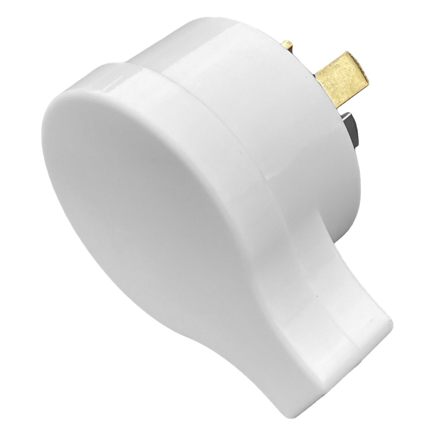 Jackson Side Entry Plug 3 Pin Male - White