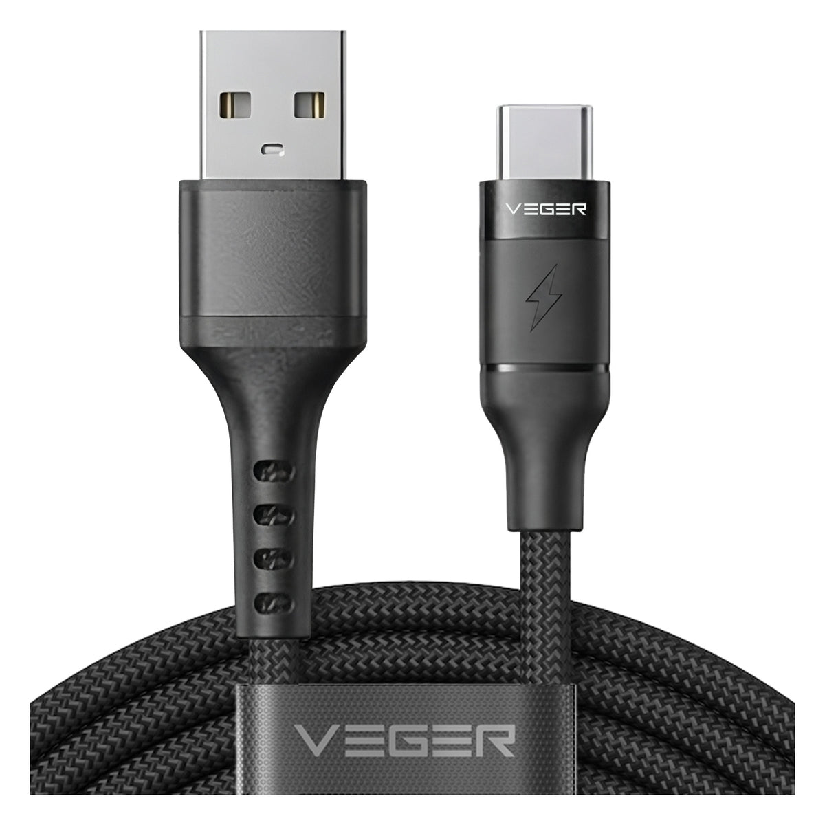 Veger Braided USB-A to USB-C Cable 1.2m