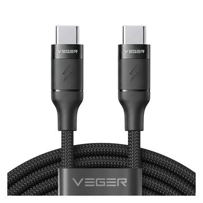 Veger Braided USB-C to USB-C Cable 100W 1.5m