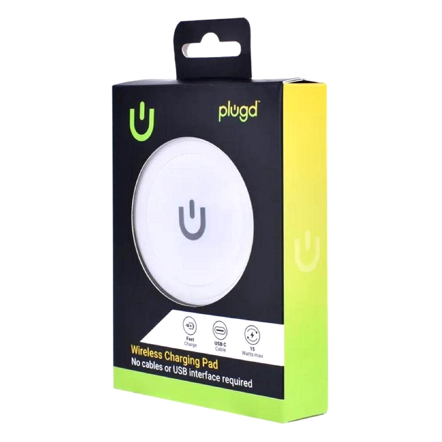 Plugd Wireless Charging Pad 15W for iPhone & Android
