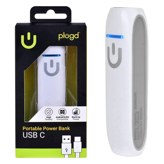 Plugd 2000mAh Portable Power Bank