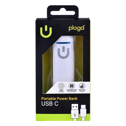 Plugd 2000mAh Portable Power Bank
