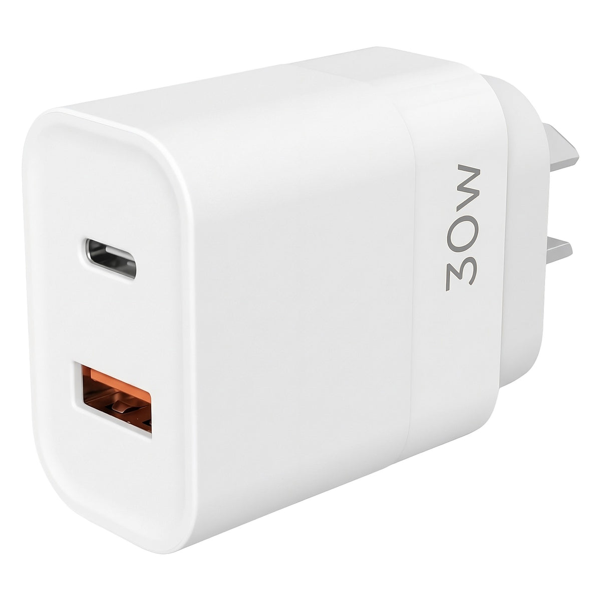 Rapidé 30W GaN USB-C PD + USB-A QC Wall Charger