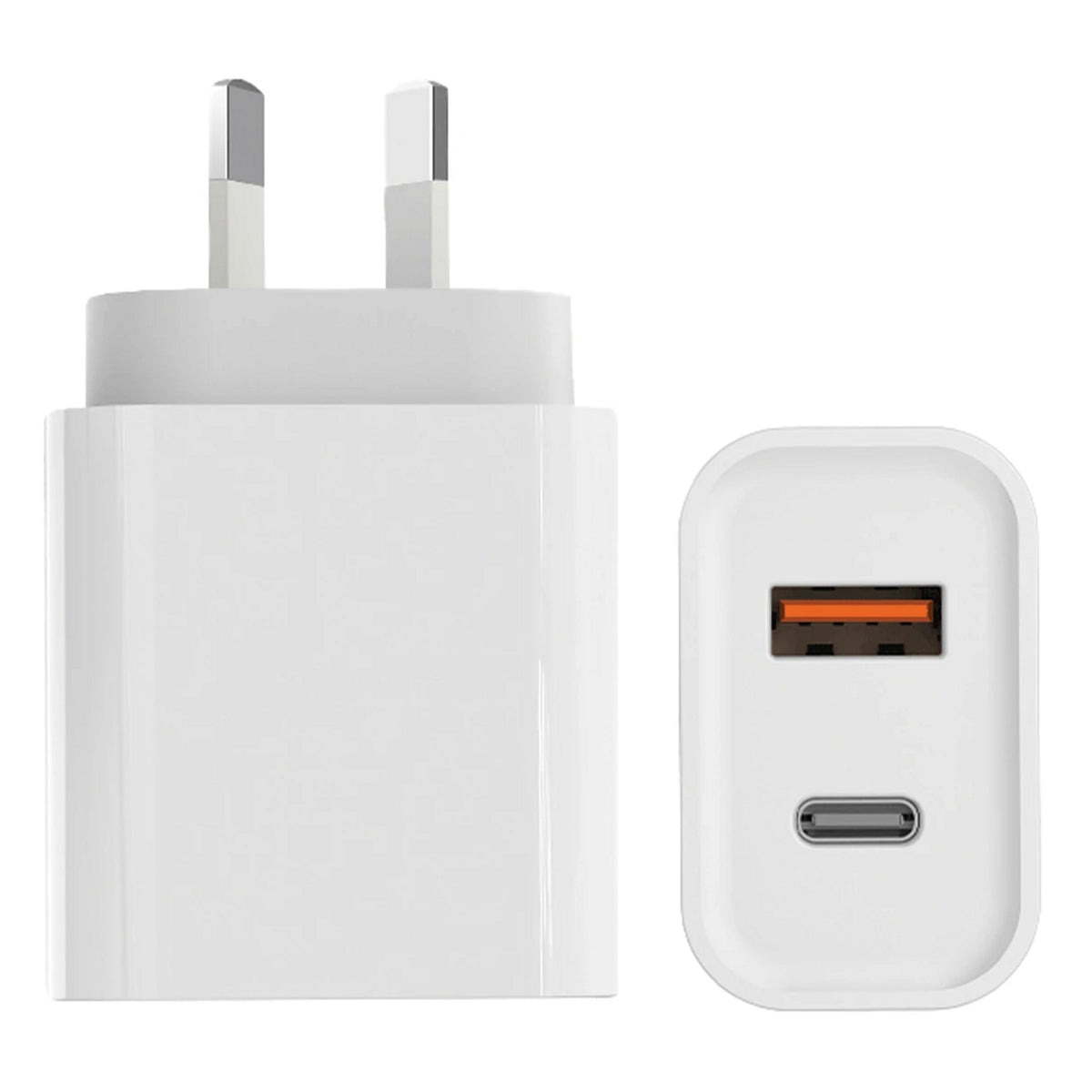 Rapidé 30W GaN USB-C PD + USB-A QC Wall Charger