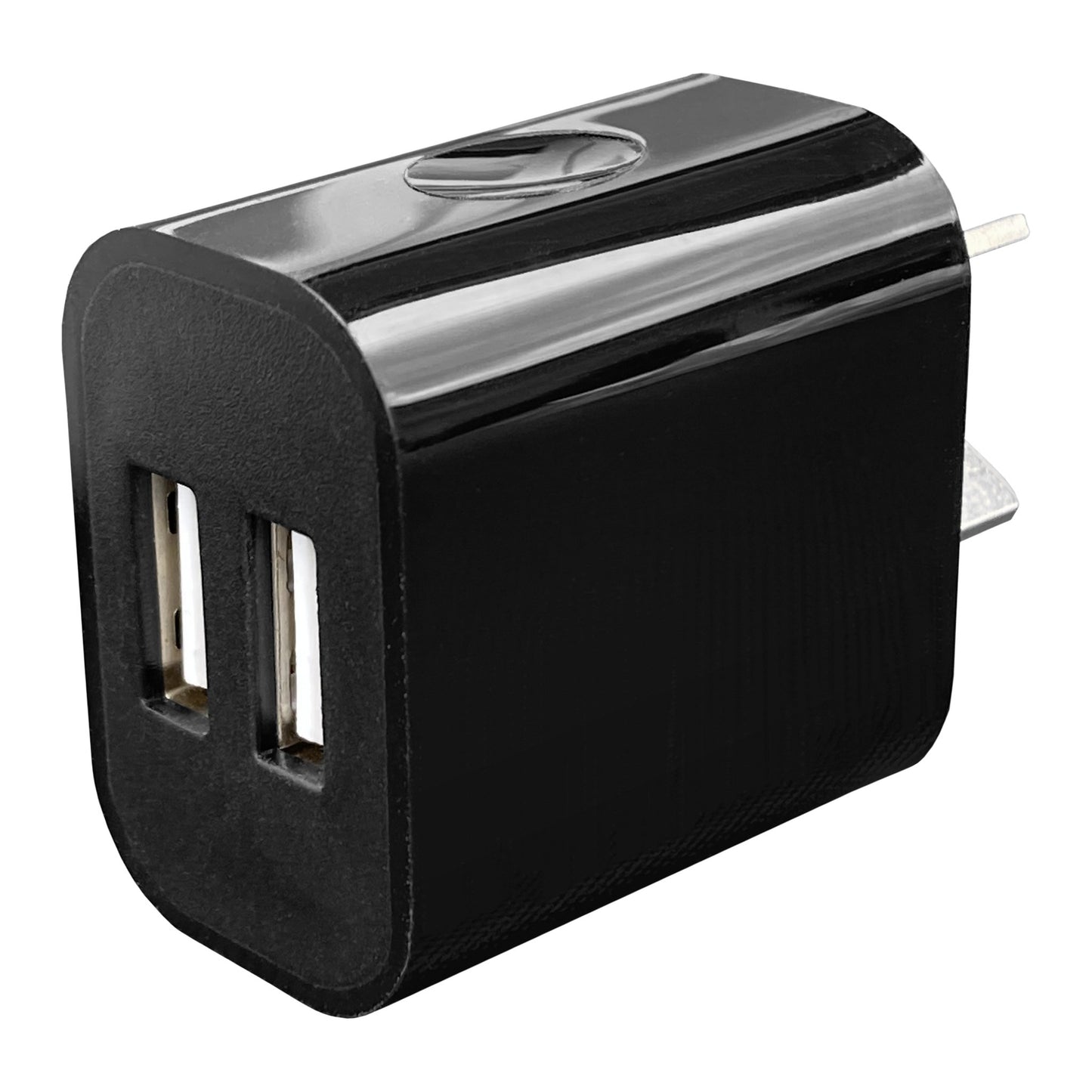 Dual USB Wall Charger – 10.5W 2.1A USB-A Black