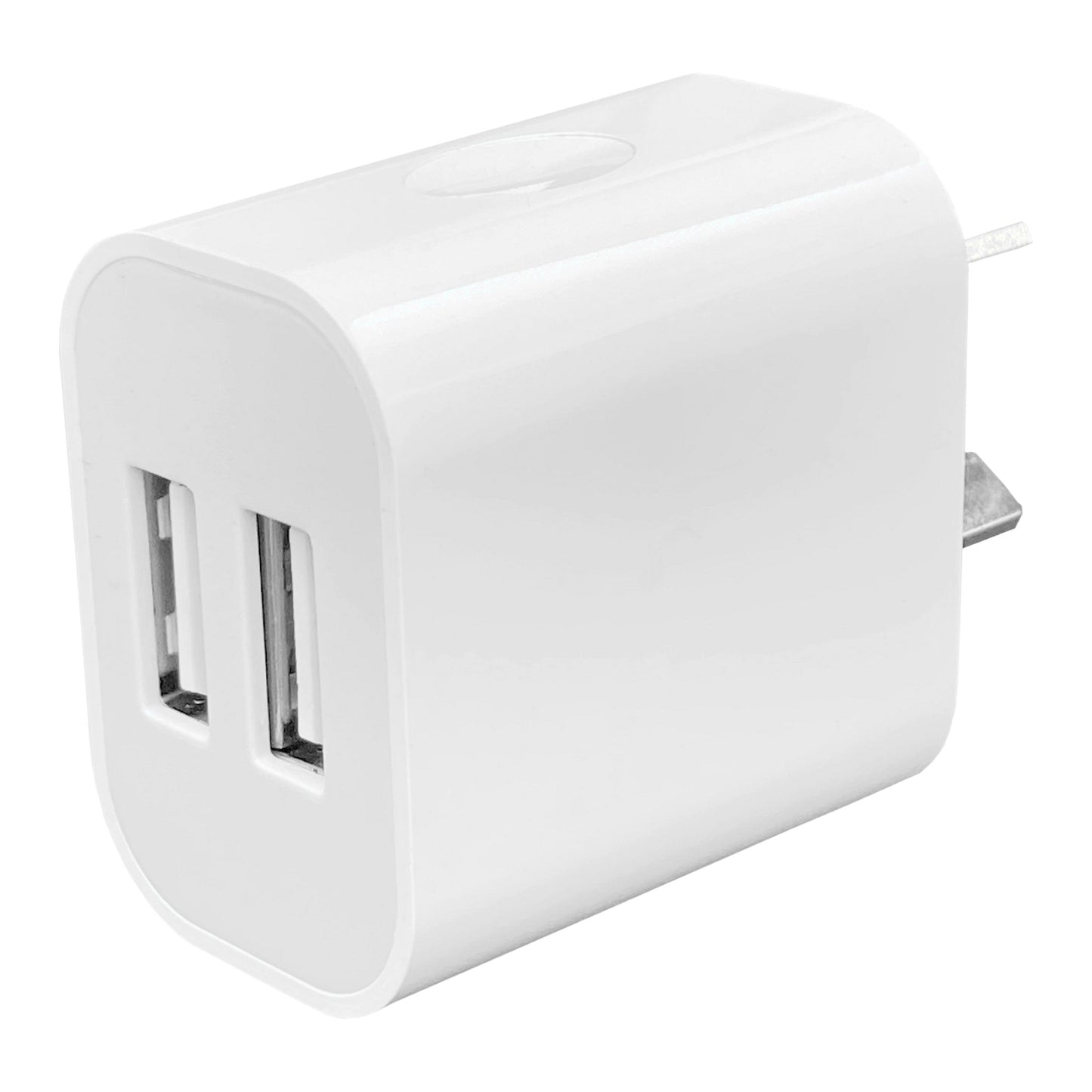 Dual USB Wall Charger - 10.5W 2.1A USB-A White