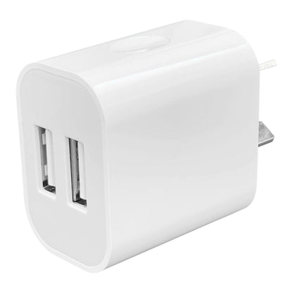 Dual USB Wall Charger - 10.5W 2.1A USB-A White