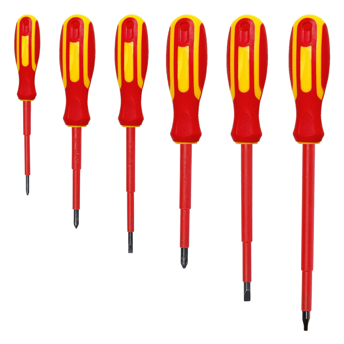 6 Piece Insulated Screwdriver Set with Wall Mount Holder