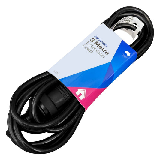 Jackson Extension Lead – 3m Black