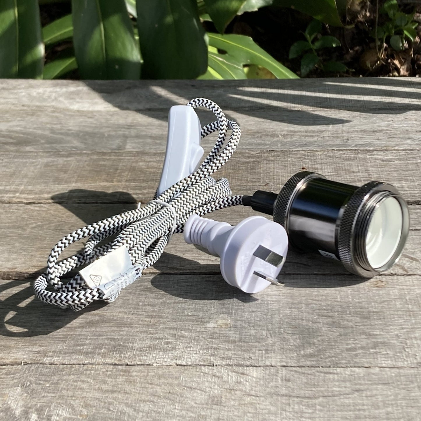 Plug-In Pendant Cord E27 – Gunmetal (2m)