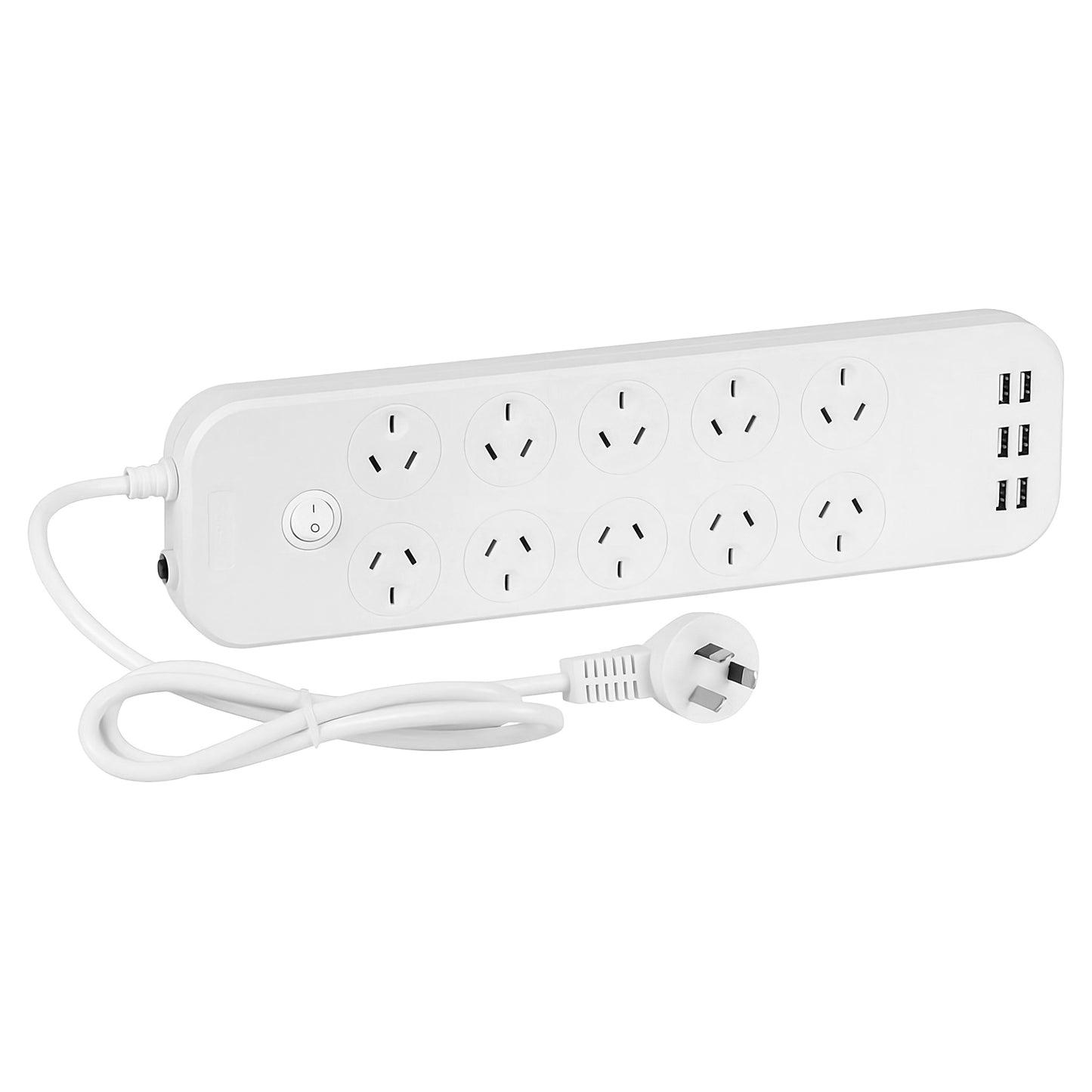 Jackson Surge Protected USB Powerboard - 10 Outlets