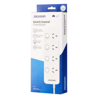 Jackson 4 Outlet Switched Powerboard (PT1614)