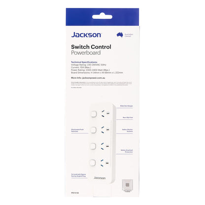 Jackson 4 Outlet Switched Powerboard (PT1614)