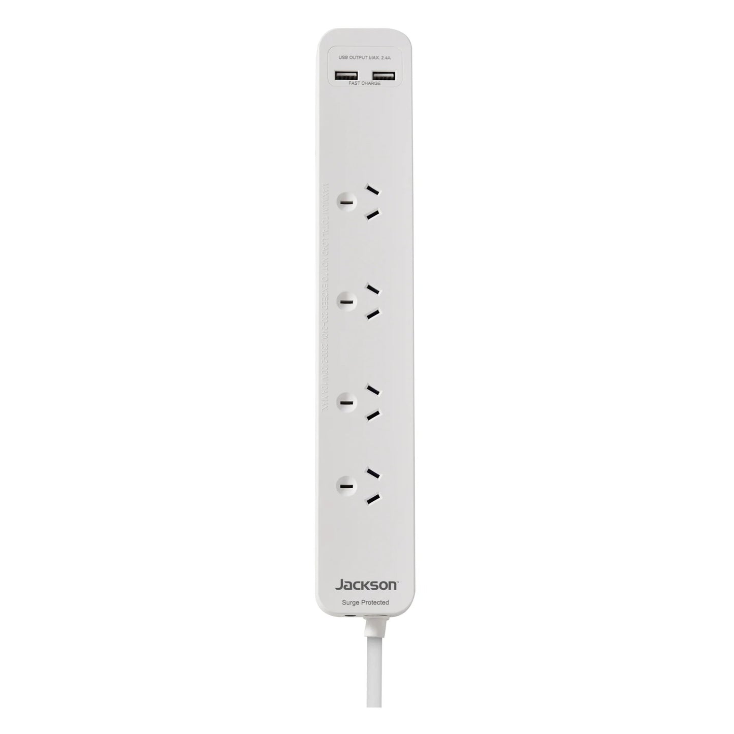 Jackson Surge Protected USB Powerboard - 4 Outlets