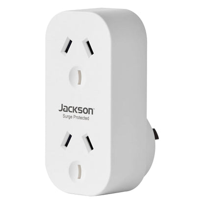 Jackson Vertical Surge Protected Double Adaptor