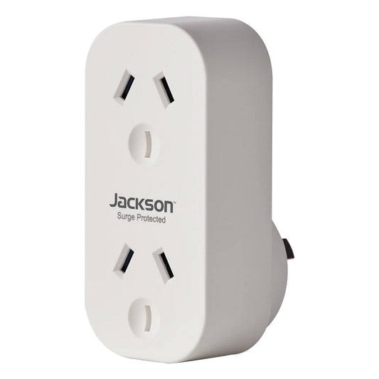 Jackson Vertical Surge Protected Double Adaptor
