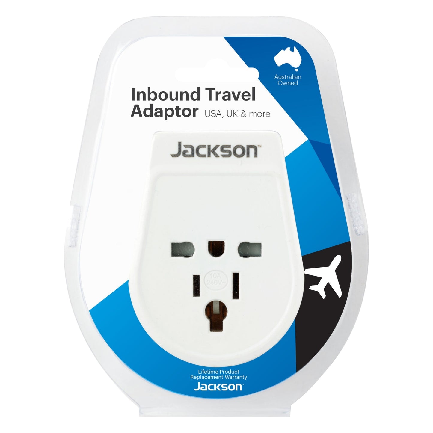 Jackson Travel Adaptor Inbound - USA, UK & More