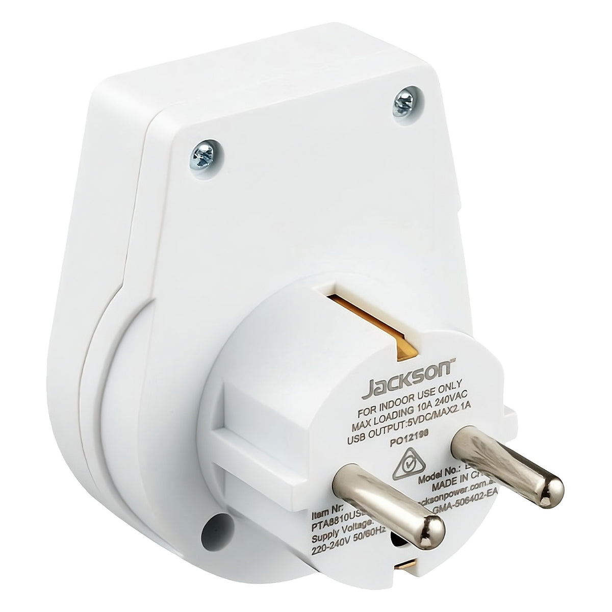 Jackson Outbound Travel Adaptor - NZ to Europe, Bali & More (PTA8810M)
