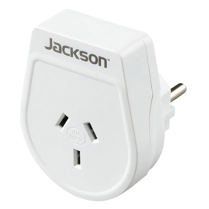 Jackson Outbound Travel Adaptor - NZ to Europe, Bali & More (PTA8810M)