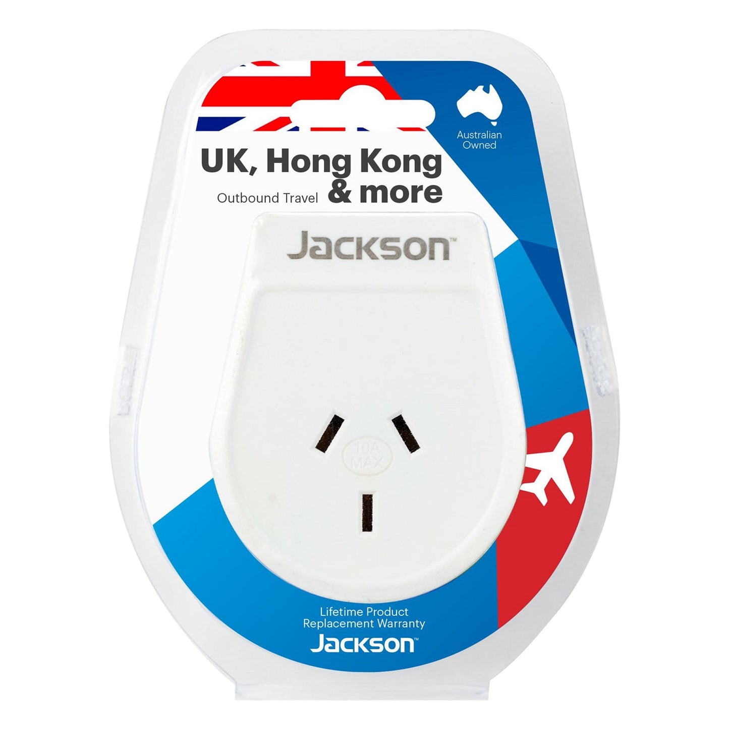 Jackson Travel Adaptor Outbound - UK, Hong Kong & More