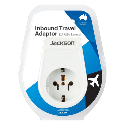 Jackson Travel Adaptor Inbound - EU, USA & More