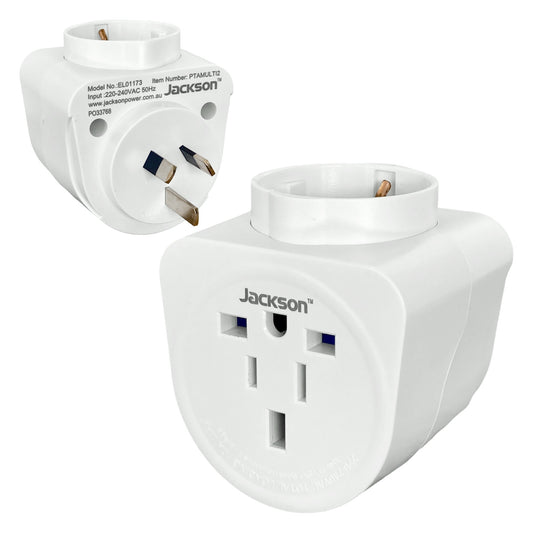 Jackson Inbound Travel Adaptor - USA, UK, EU & More to NZ (PTAMULTI2)