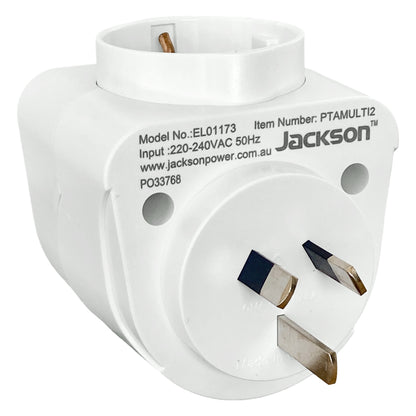 Jackson Inbound Travel Adaptor - USA, UK, EU & More to NZ (PTAMULTI2)