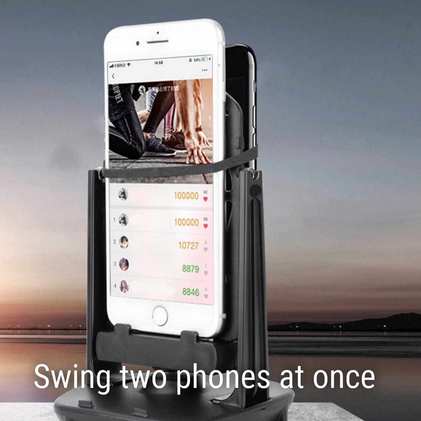 USB Phone Swing - Automatic Step Counter & Stand