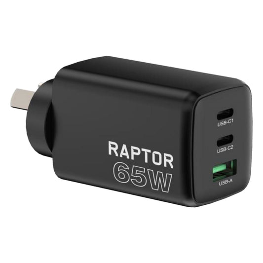 Jackson Raptor 65W GaN Wall Charger - USB-A & USB-C Fast Charge