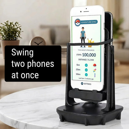 USB Phone Swing - Automatic Step Counter & Stand (Black)