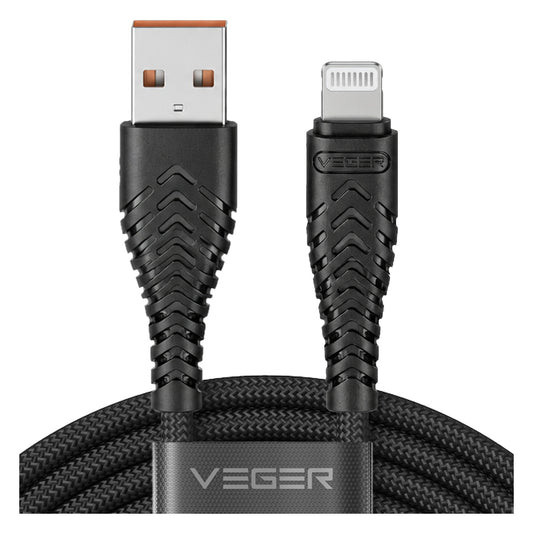 Veger Braided USB-A to Lightning Cable 1.2m