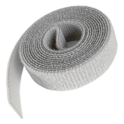 Velcro Cable Management Tape – 1m x 10mm Grey