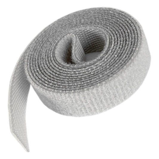 Velcro Cable Management Tape – 1m x 10mm Grey