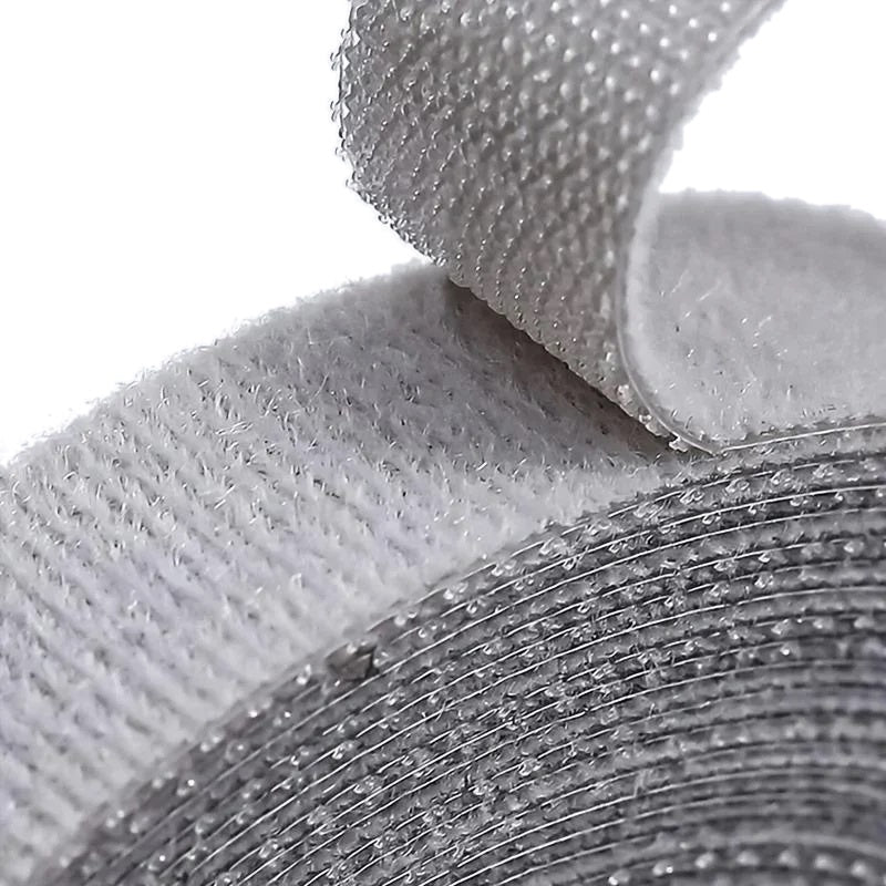 Velcro Cable Management Tape – 1m x 10mm Grey