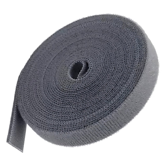 Velcro Cable Management Tape – 5m x 10mm Grey