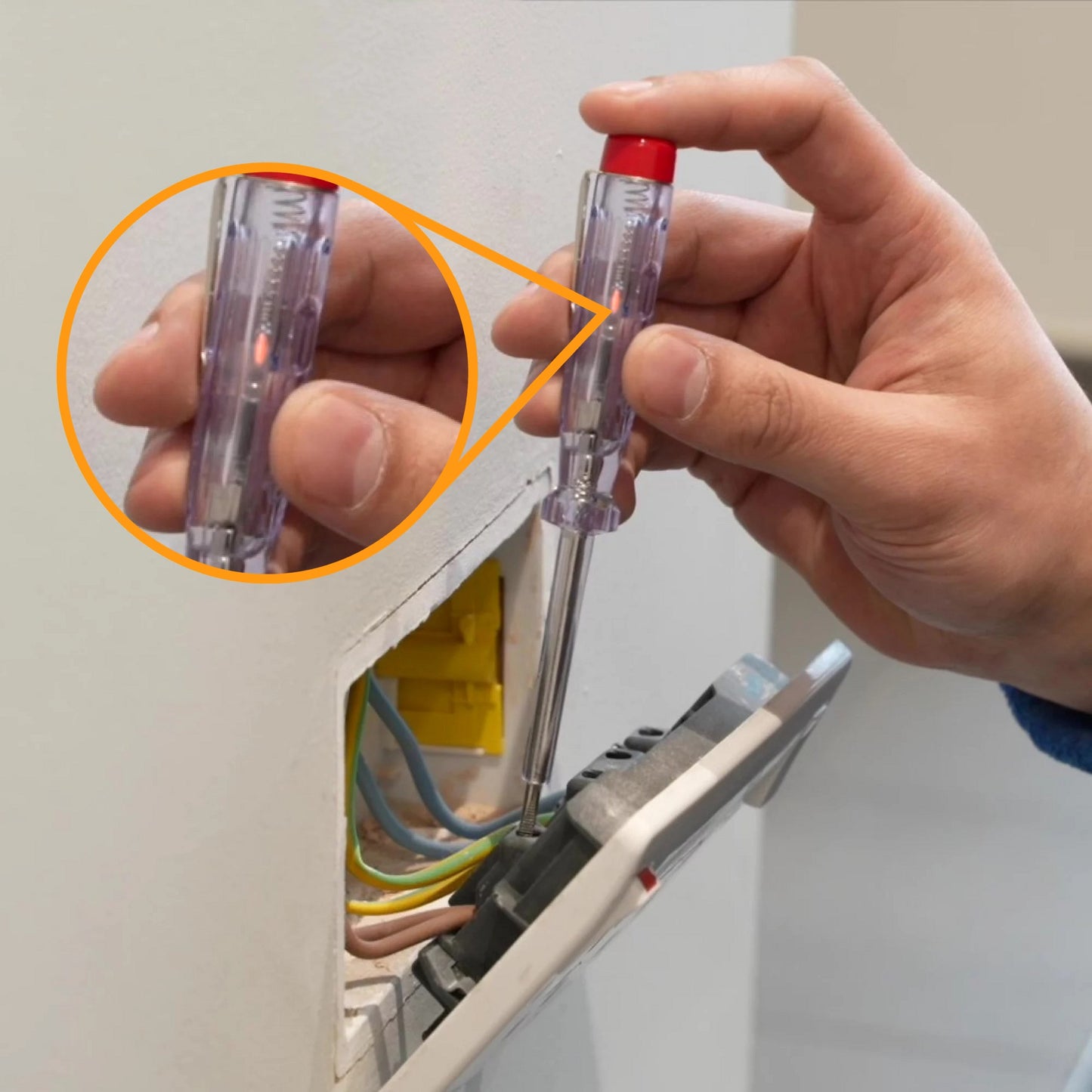 Voltage Tester Screwdriver 100–250V