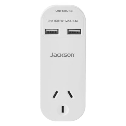 Jackson USB Wall Charger 12W - Dual USB-A Fast Charge
